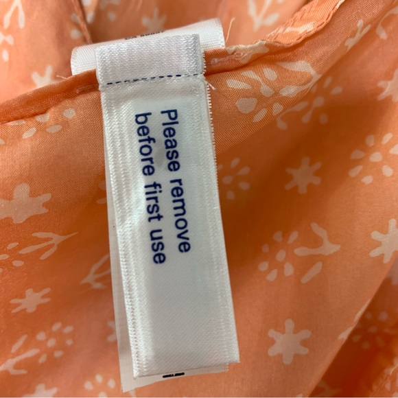 Irving & Fine Silk Blouse  Peach BoHo Style with Sequins and Beads XS - Picture 6 of 8